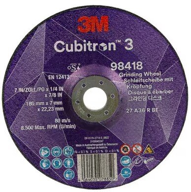 3M Afbraamschijf 98418, T27, 180 mm x 7 mm