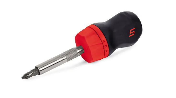 Snap-on ratelbitschroevendraaier stubby
