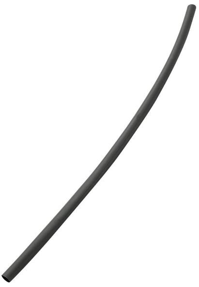 Krimpkous zonder lijm zwart 6mm