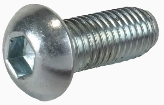 Laagbolkopschroef binnen zeskant M6x40mm