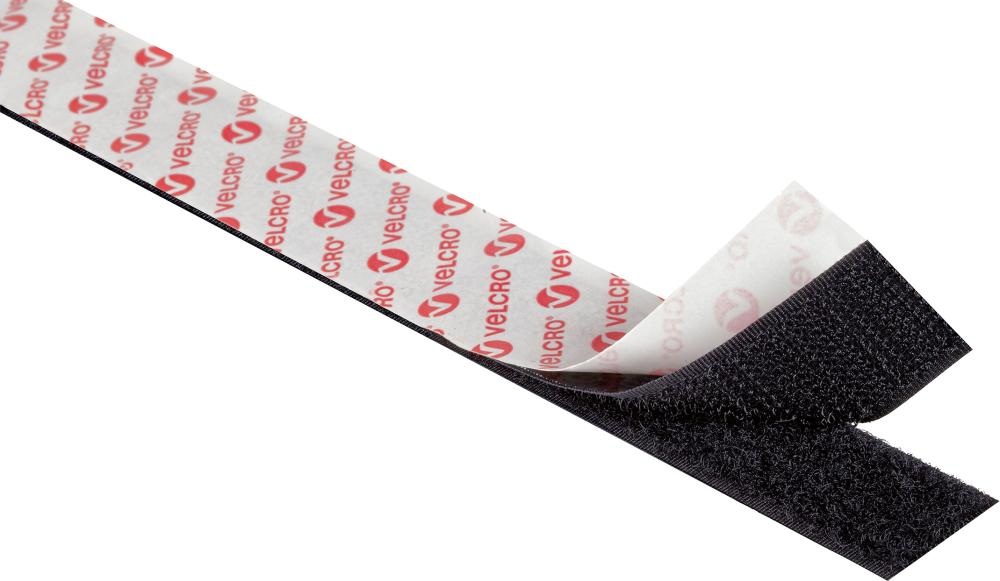 Velcro klittenband zwart 20mm (25 meter)
