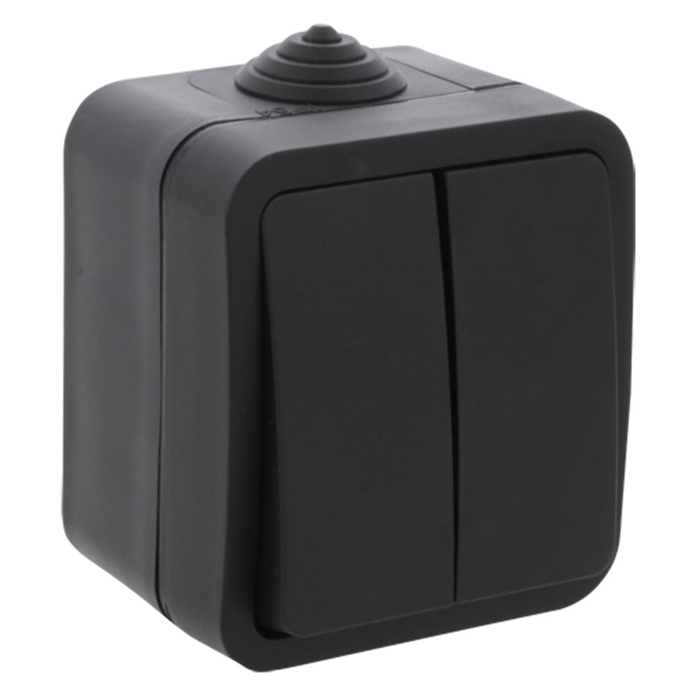 Q-Link schakelaar opbouw serie  zwart
