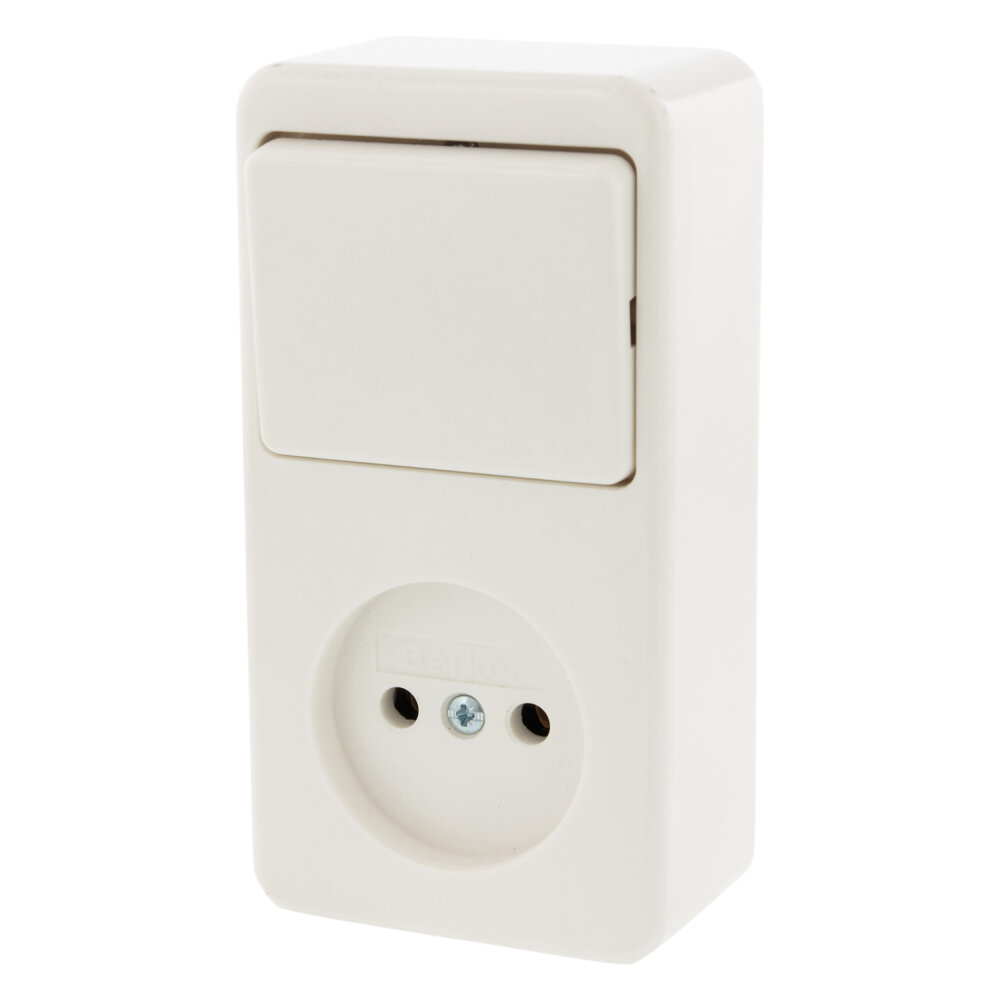 Berker combinatie  opbouw  wissel + wcd 1-v