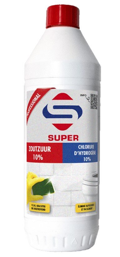 Super cleaners zoutzuur 10% 1ltr