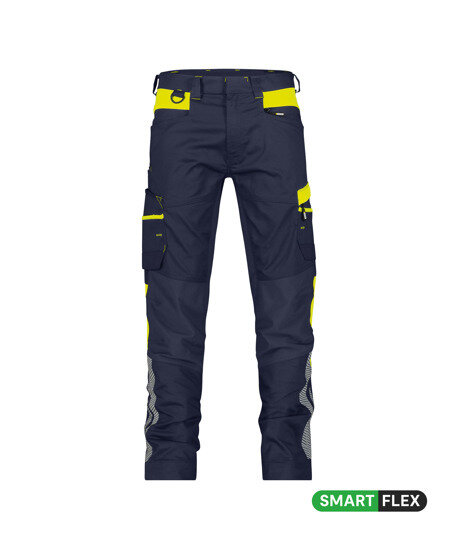 Dassy broek Hong Kong n.blauw/fluor geel 48