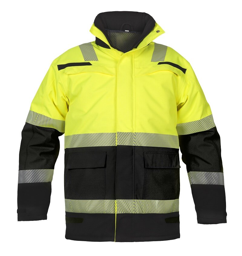 Hydrowear parka utah zwart/geel  XL