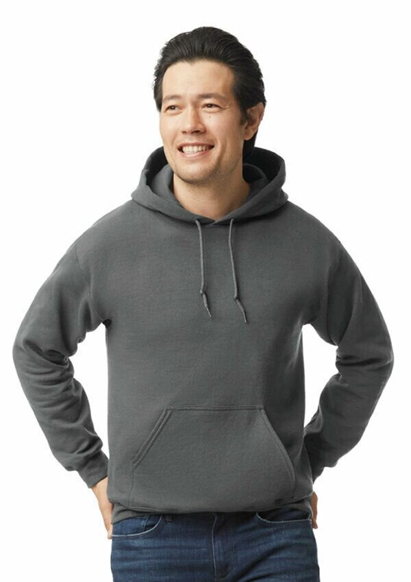 Gildan hooded sweater GIL18500 antr.grijs L
