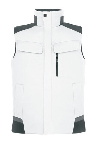 FHB bodywarmer Hauke wit-antraciet S