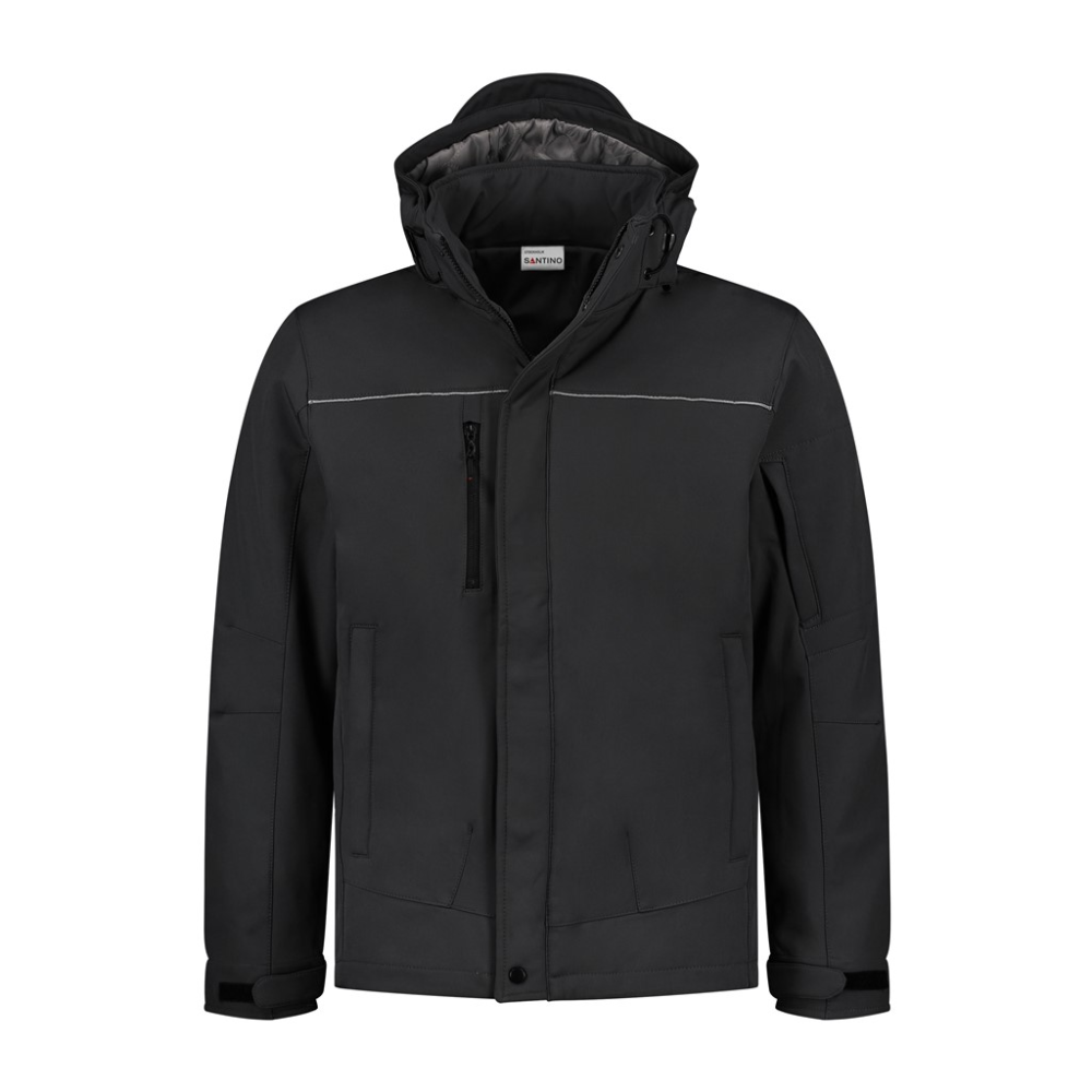 Santino softshell Stockholm zwart 2XL