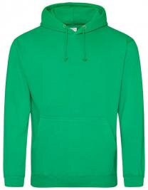 Just Hoods college hoodie kelly green XS