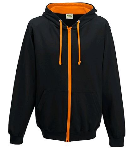 Varstiy hooded vest zwart/oranje XL