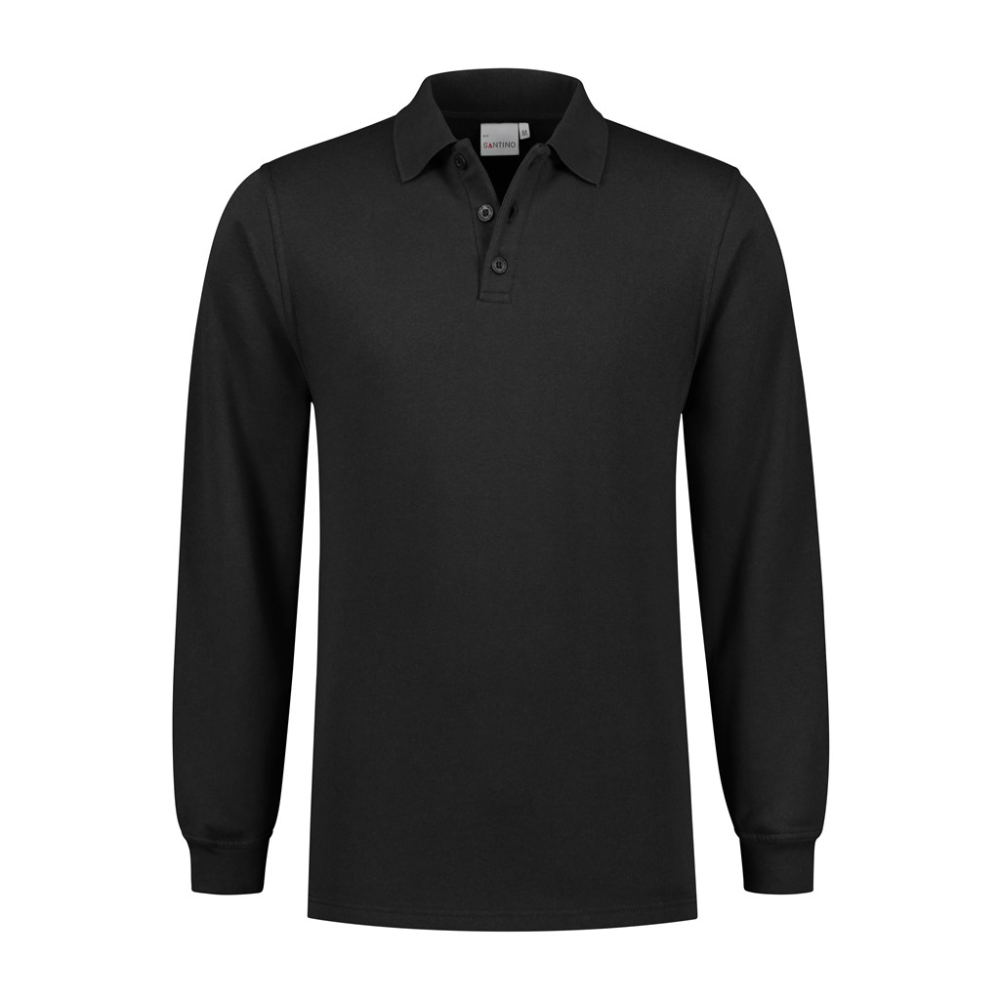 Santino polosweater Rick zwart 4XL