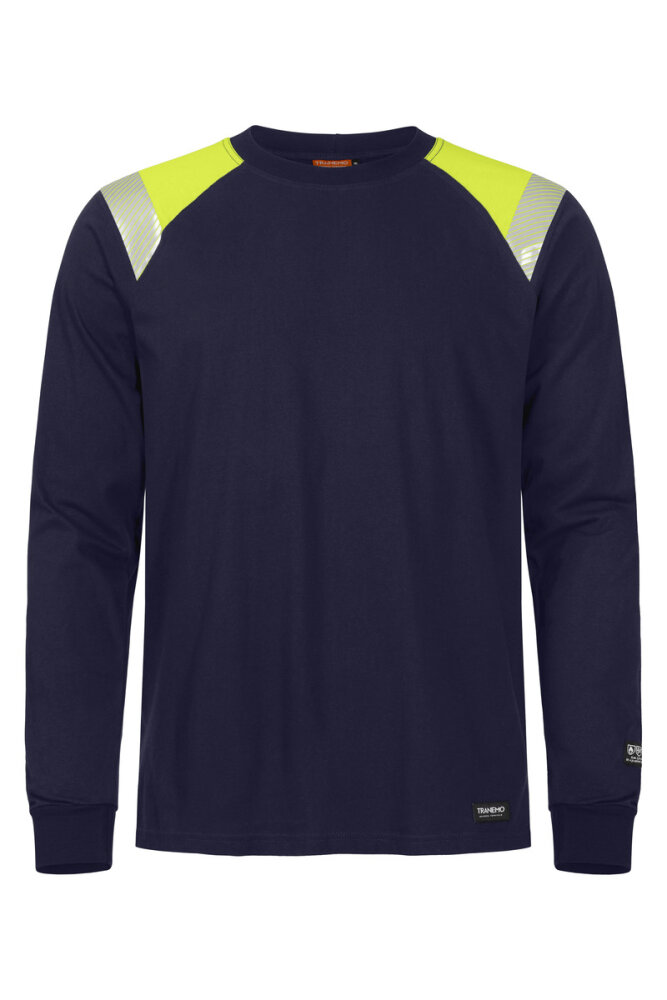 Tranemo t-shirt Cantex hi-vis geel/marine 2XL
