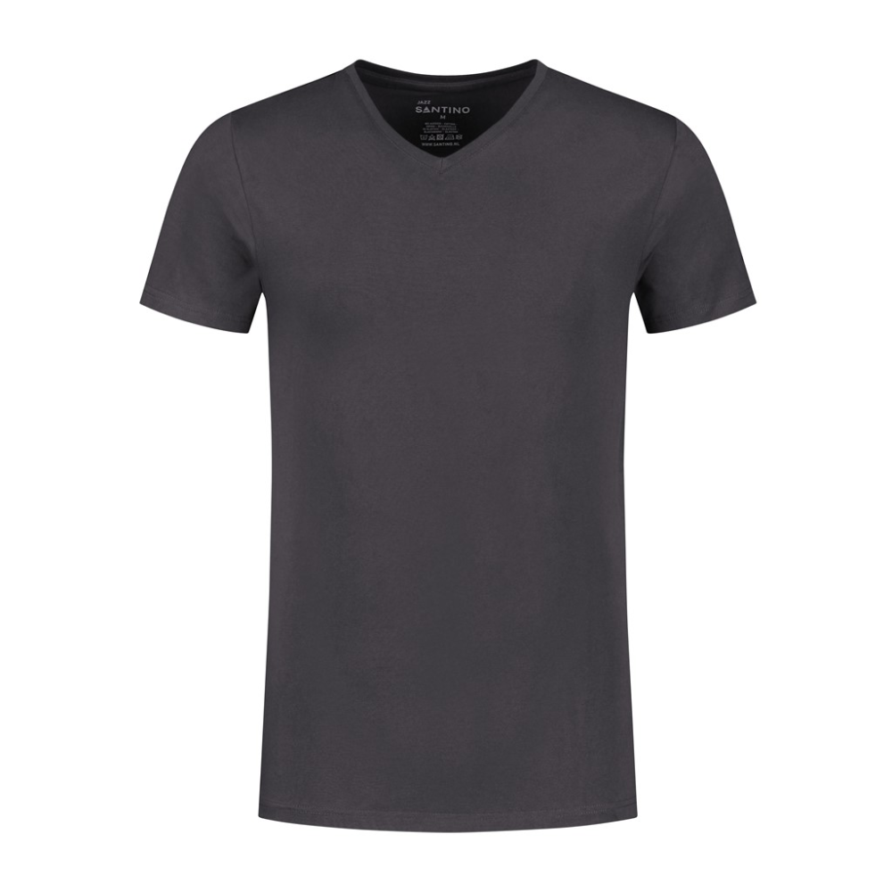 Santino t-shirt Jazz V-neck grafiet grijs XS