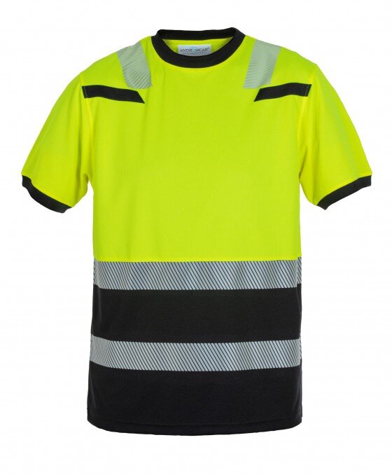 Hydrowear t-shirt Tulsa fluor geel/zwart L