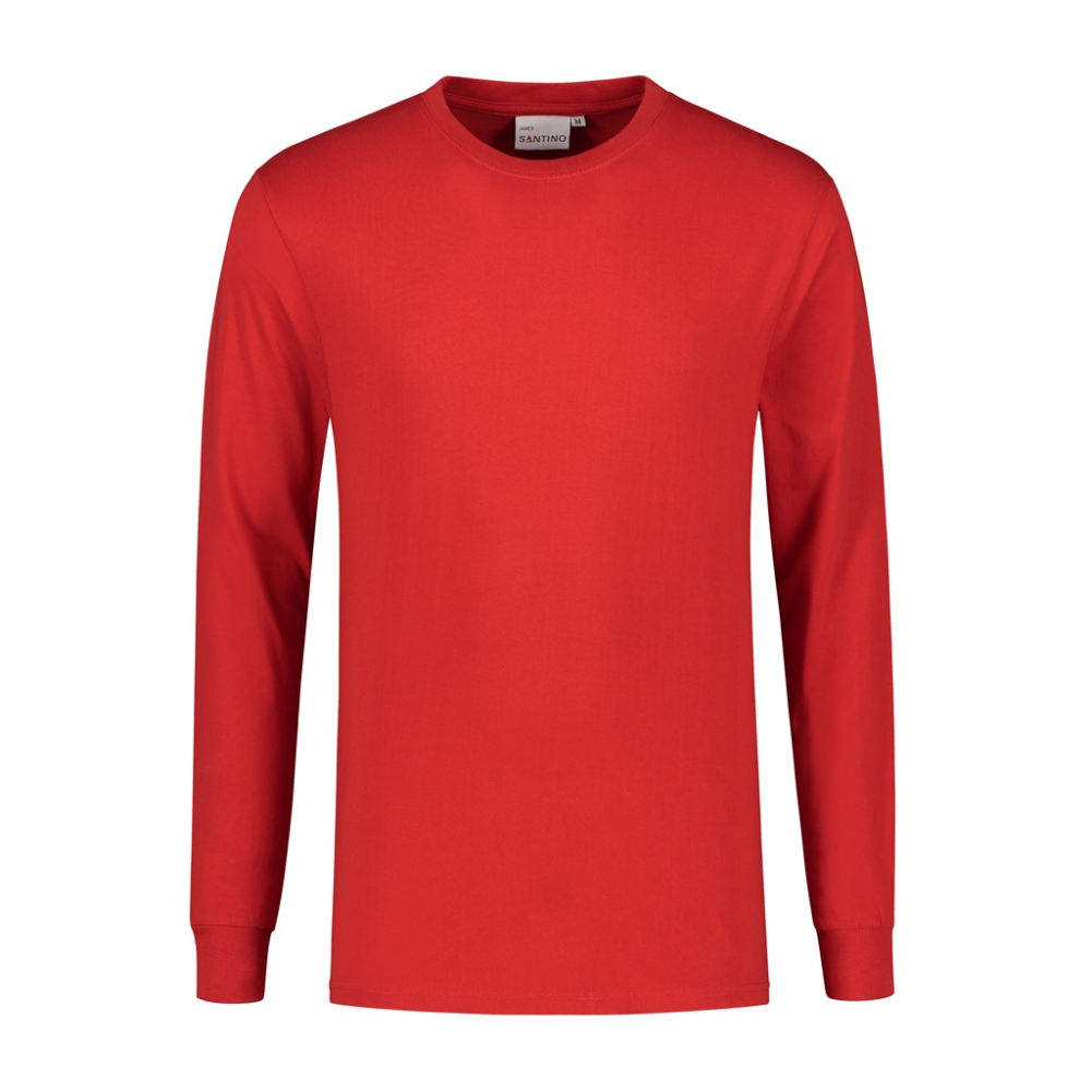 Santino t-shirt James lange mouw rood 4XL