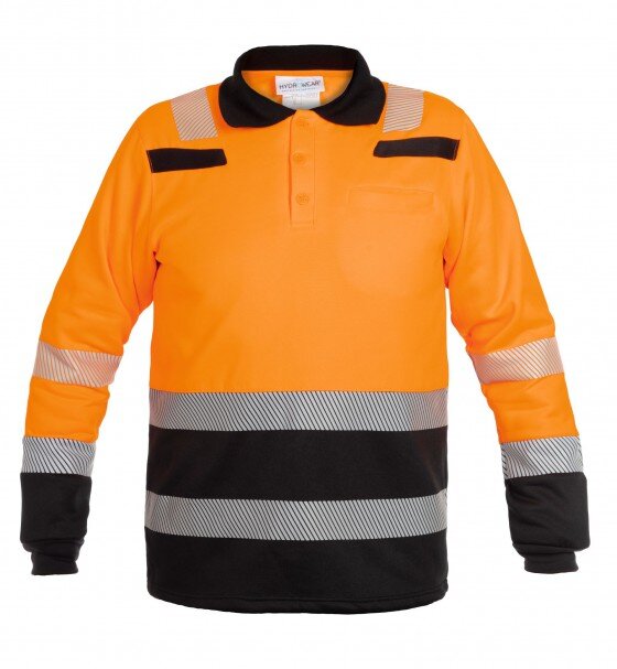 Hydrowear sweater Tokio fl. oranje/zwart XS