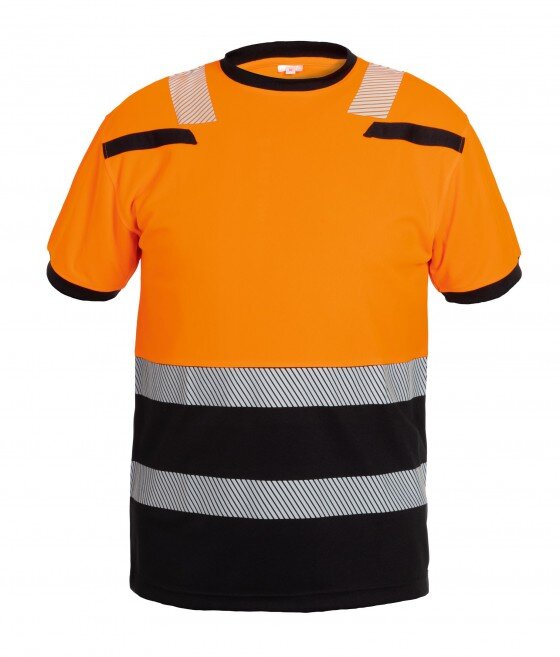 Hydrowear t-shirt Tulsa fluor oranje/zwart M
