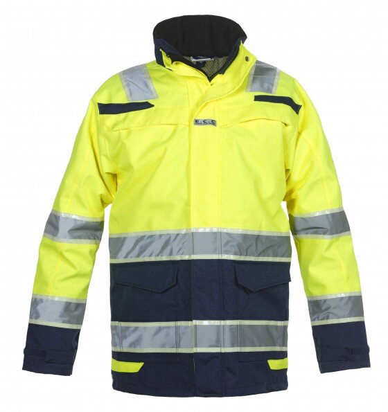 Hydrowear parka Italië fluor geel/marine 3XL
