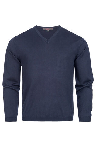 Greiff pullover v-hals donker blauw M