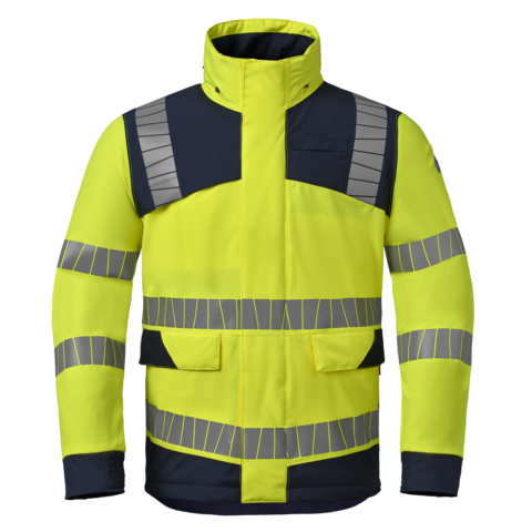 Havep parka 50423 fluor geel/blauw 2XL