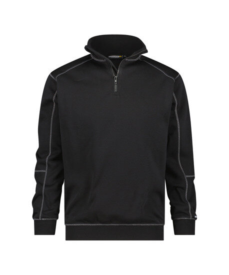 Dassy zipsweater Felix zwart 3XL