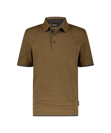 Dassy polo Orbital leembruin/antr.grijs 3XL
