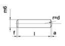Breekpen blank               6x36mm