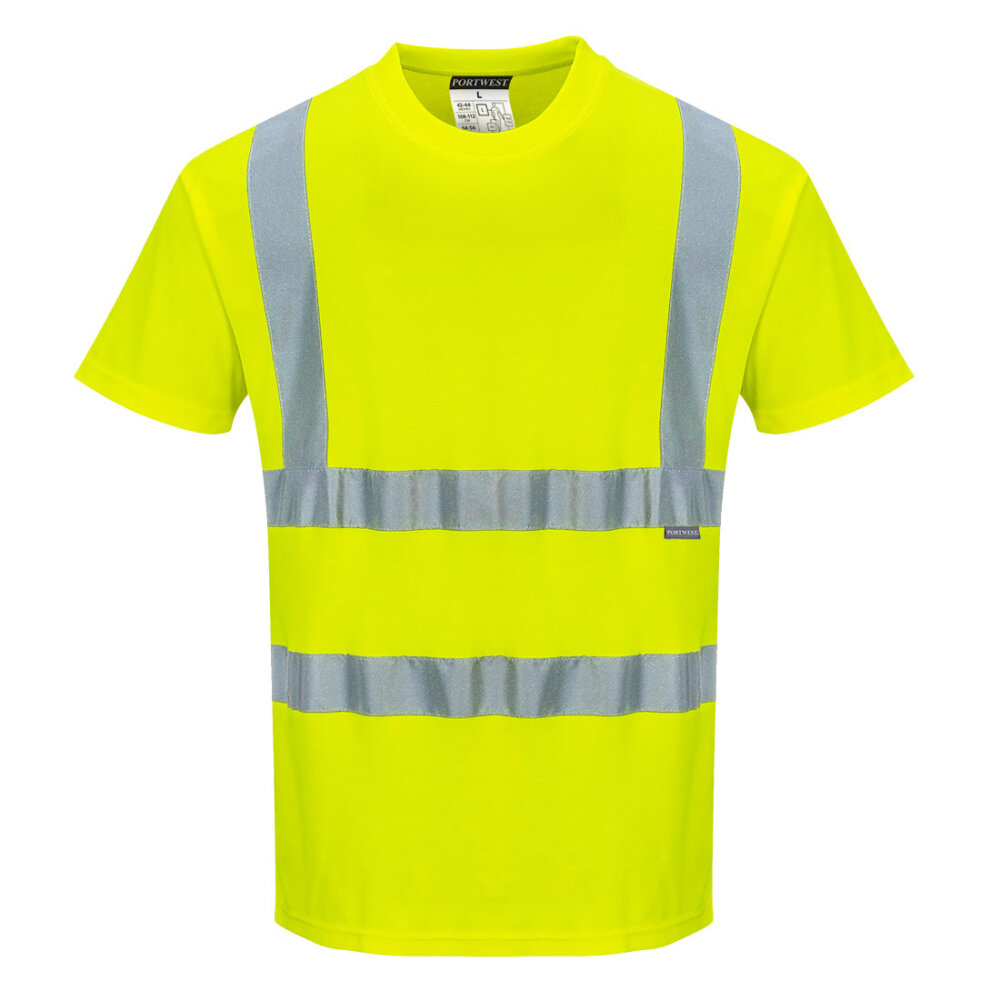 Portwest t-shirt S170 fluor geel M