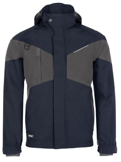 Synq winterjas Winger marine/grijs XS