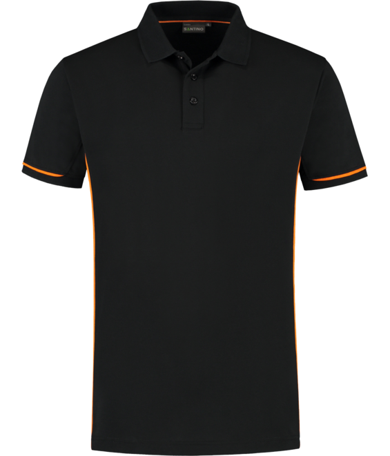 Santino polo Carsen zwart 3XL