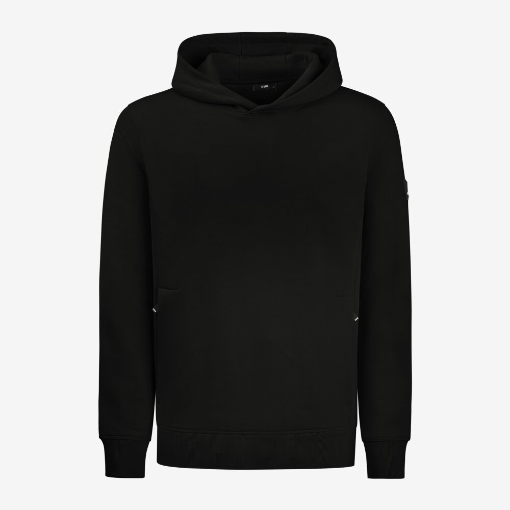 FHB hooded sweater Bennet zwart 5XL