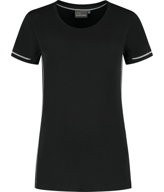 Santino dames t-shirt Cal zwart 2XL
