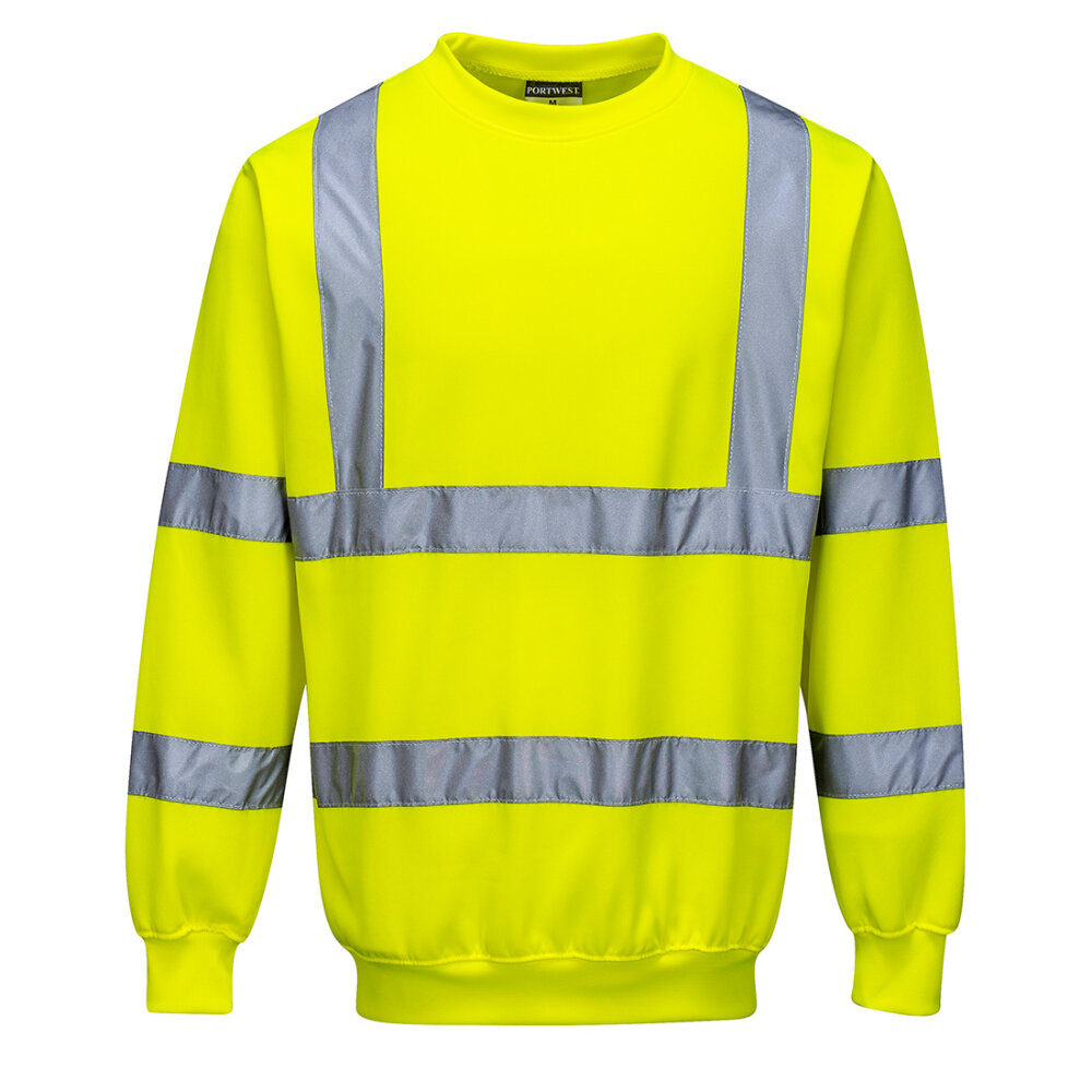 PortWest hi-vis sweater B303 geel XS