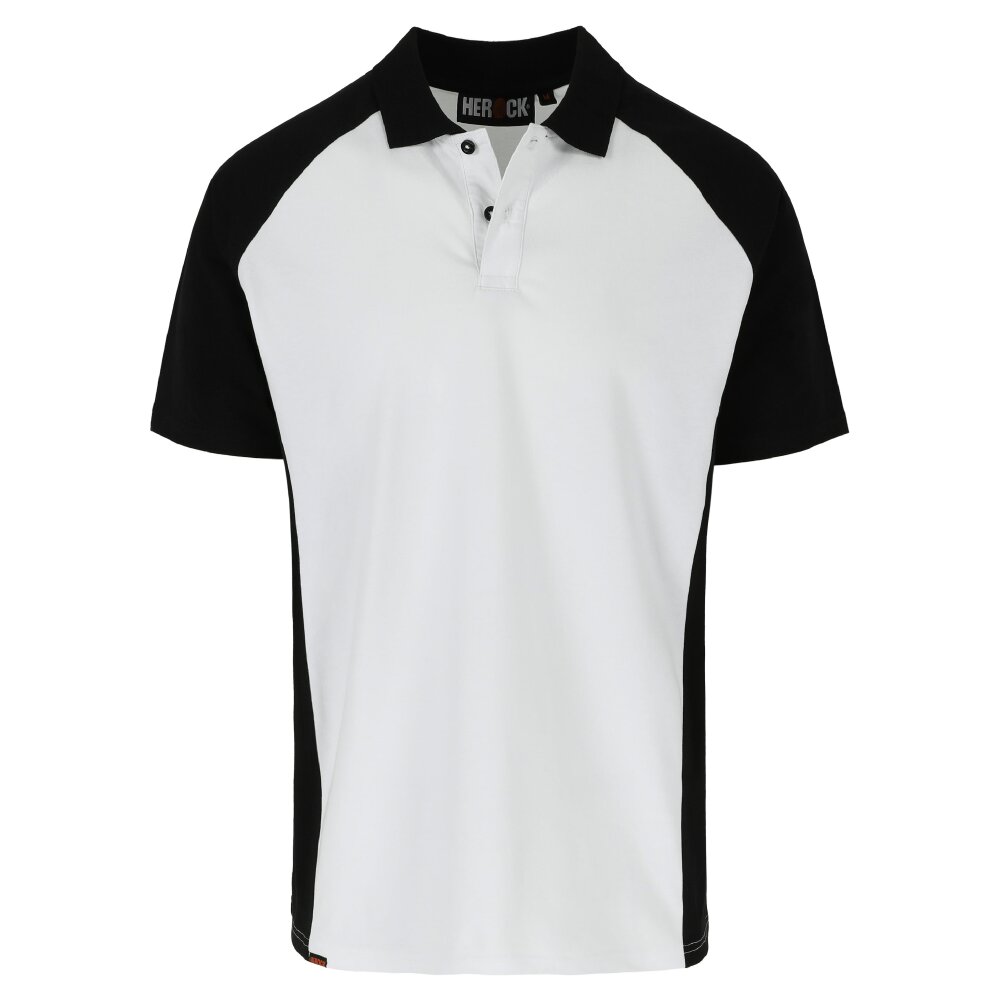 Herock polo Brabo wit/zwart S