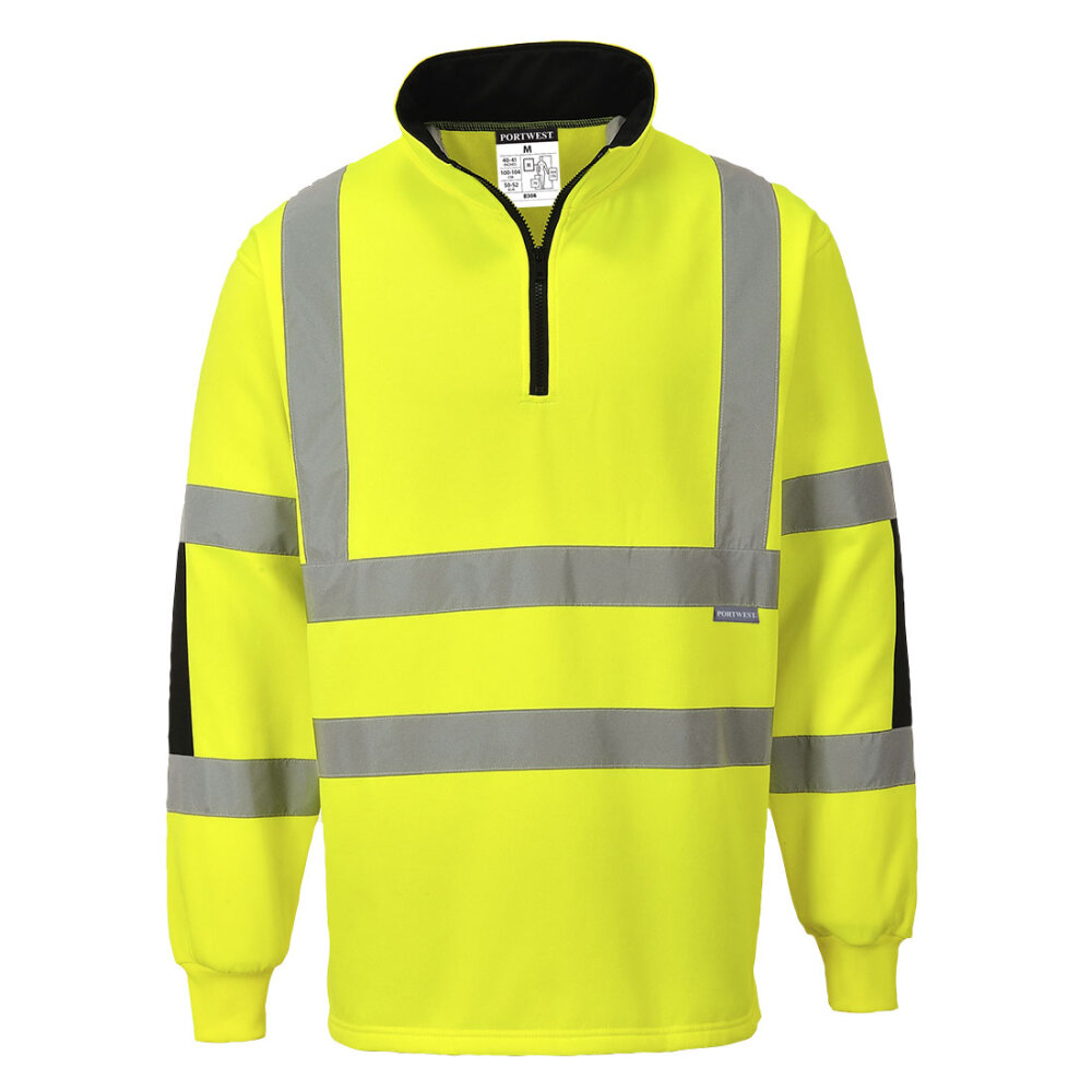 PortWest rugby shirt Xenon Hi-Vis geel M