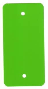 Labels pvc 2-gaats groen     54x109