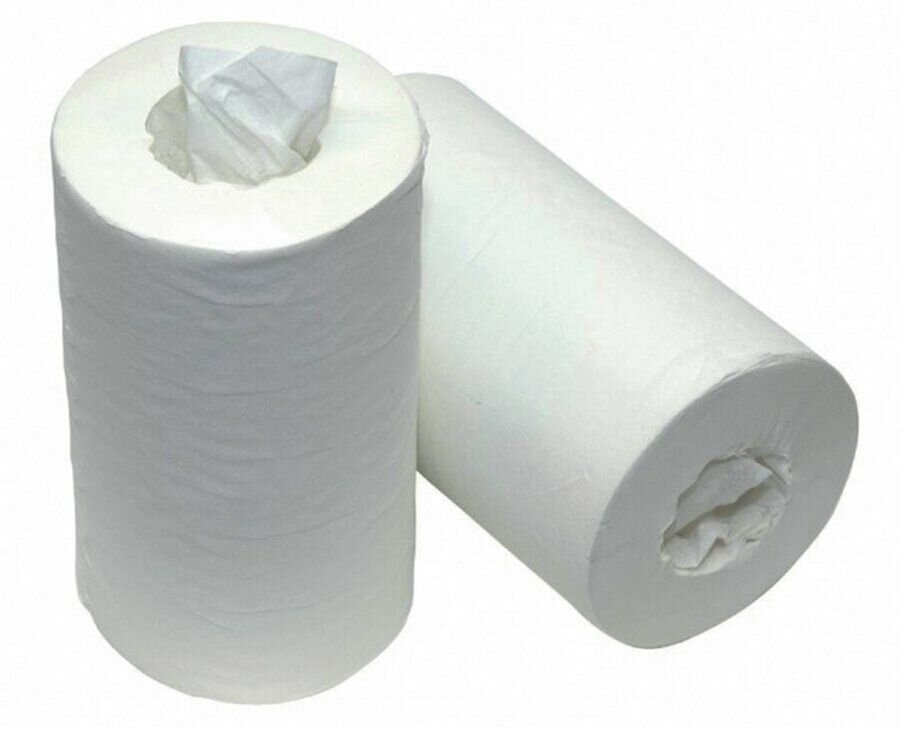 Poetspapier Blanco Centerfeed 1-laags 120 mtr