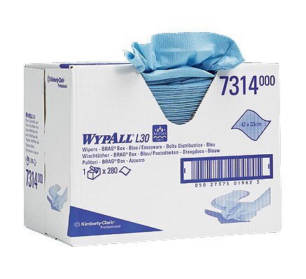 Poetsdoek blauw 33x42 drgds  280vel