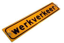 Bord m/zuignappen werkverkeer gl/zw