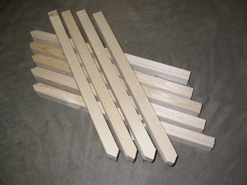 Piketpaal hout 100cm  50x75mm
