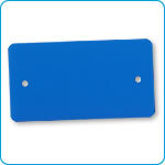 Label 2-gaats wit pvc 54x108 (1000)