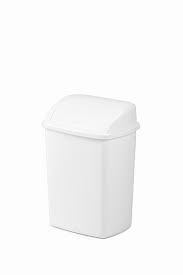 Afval-papierbak kunststof wit 26ltr