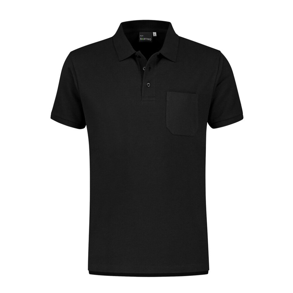 Santino polo milan zwart L