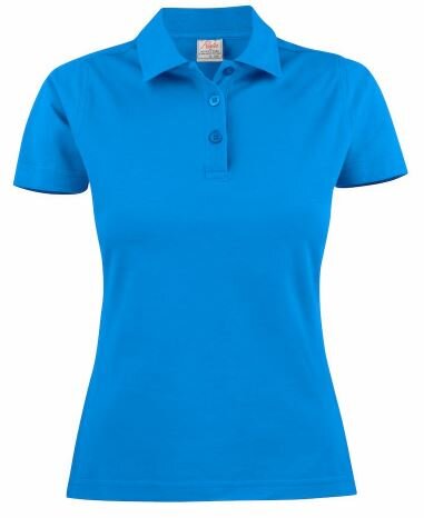 Printer dames polo 2265009 l.bl. XS