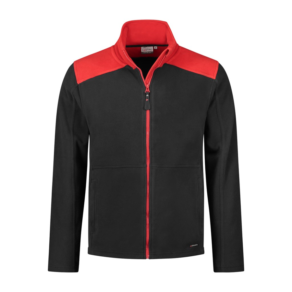 Santino fleecejack trento zw/rd 5XL