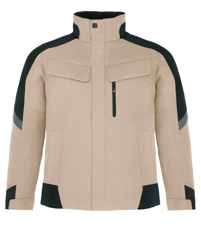 Fhb werkjack lars beige/zwart M