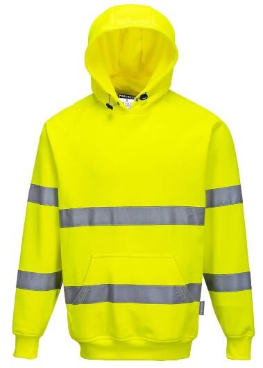 Portwest hooded sweater fluor geel 4XL