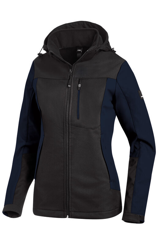 Fhb dames softshell julia marine/zwart 2XL