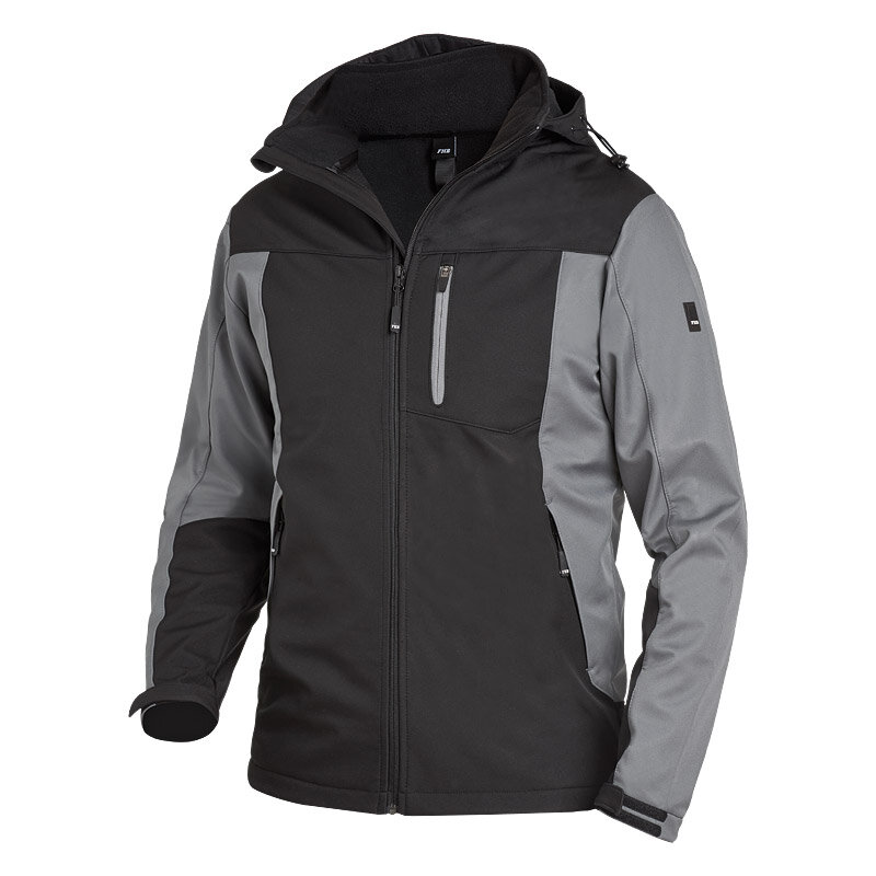 Fhb softshell jannik grijs/zwart 2XL